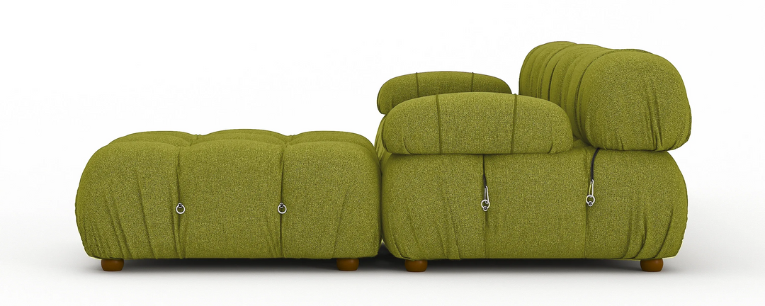 Soho 3 Seater Right Hand Chaise Corner Sofa Linen Olive Green