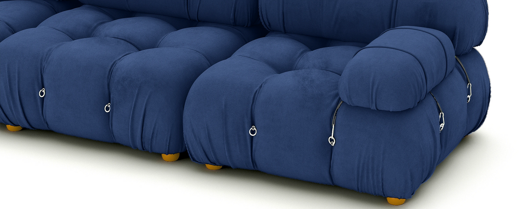 Soho 3 Seater Sofa Velvet Sapphire Blue
