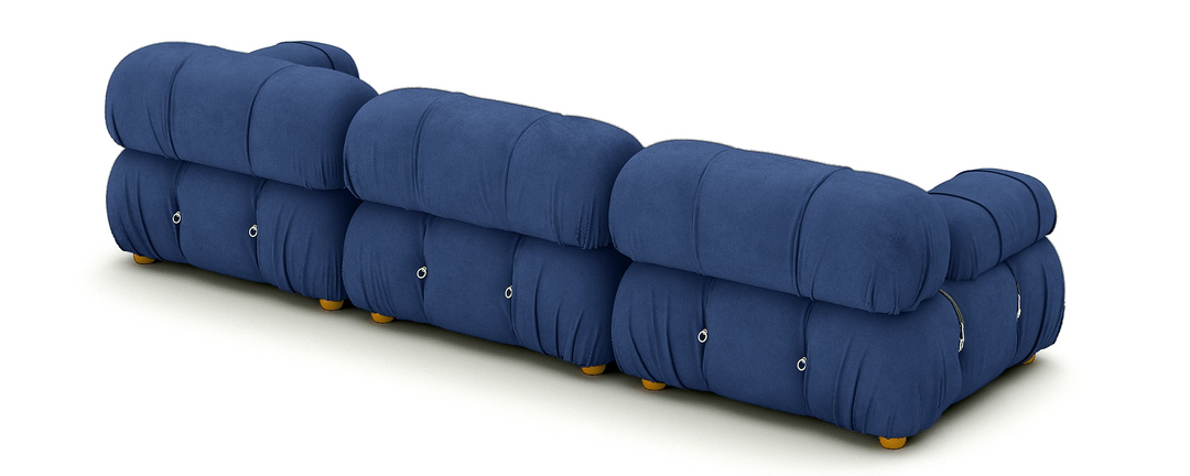 Soho 3 Seater Sofa Velvet Sapphire Blue
