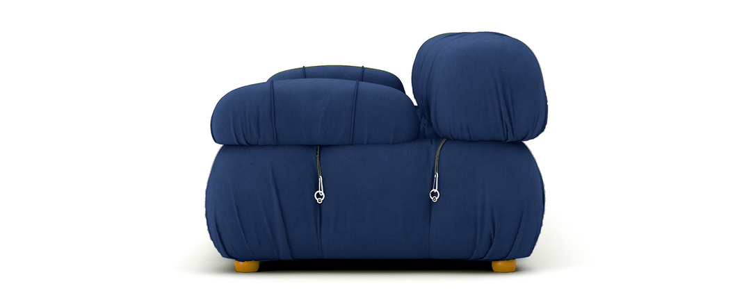 Soho 3 Seater Sofa Velvet Sapphire Blue