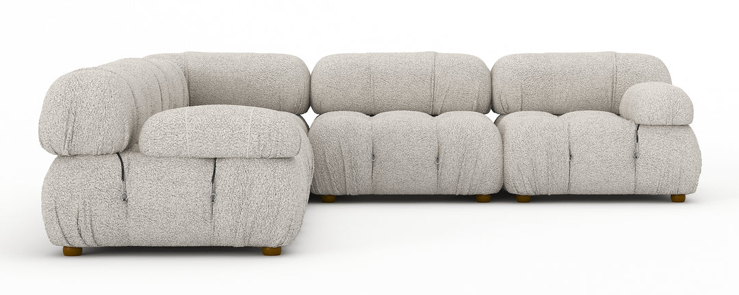 Soho 5 Seater Corner Sofa Boucle Cream Teddy