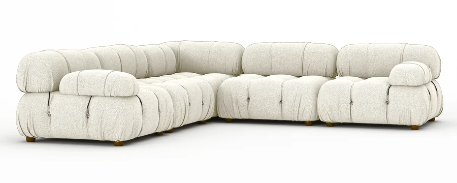 Soho 5 Seater Corner Sofa Linen Cream Cloud